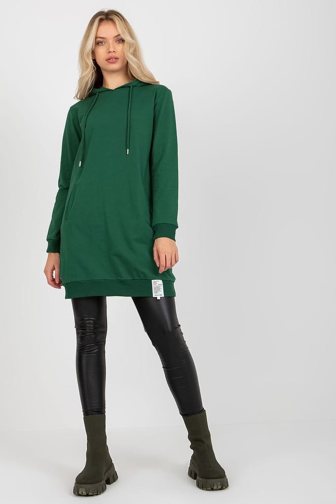 Urban Hooded Ease Dress - Grün / Einheitsgröße