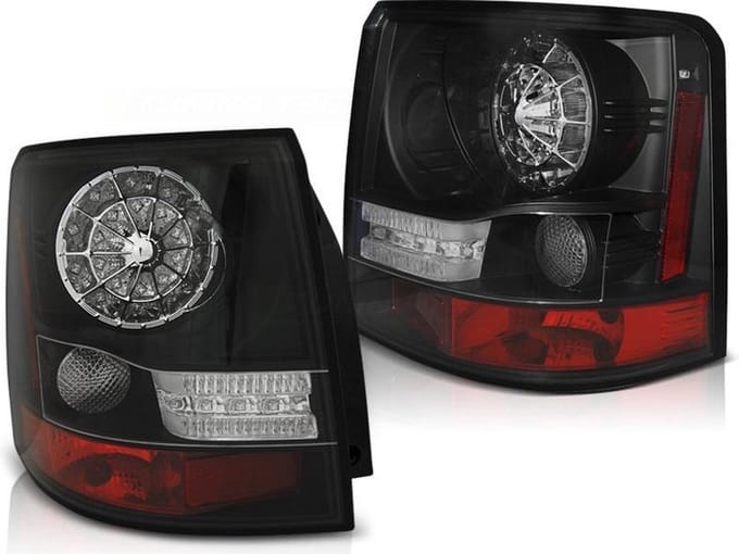Achterlichten LAND ROVER RANGE ROVER SPORT 05-09 ZWART LED