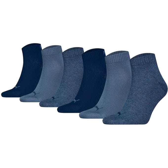 Puma - Unisex Sokken in kwartlengte - 6 Pack - Maat 47-49