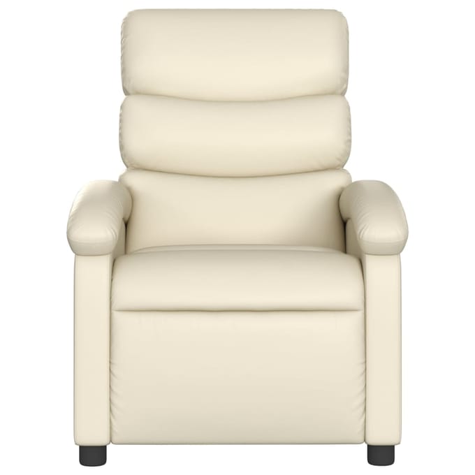 vidaXL - Relaxfauteuil - Crème - Kunstleer