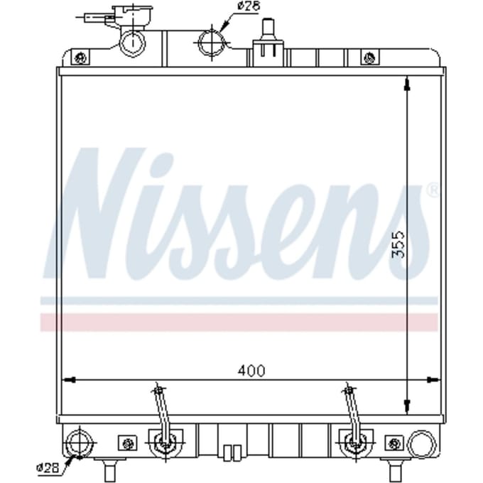 Radiator, motorkoeling NISSENS 67016A