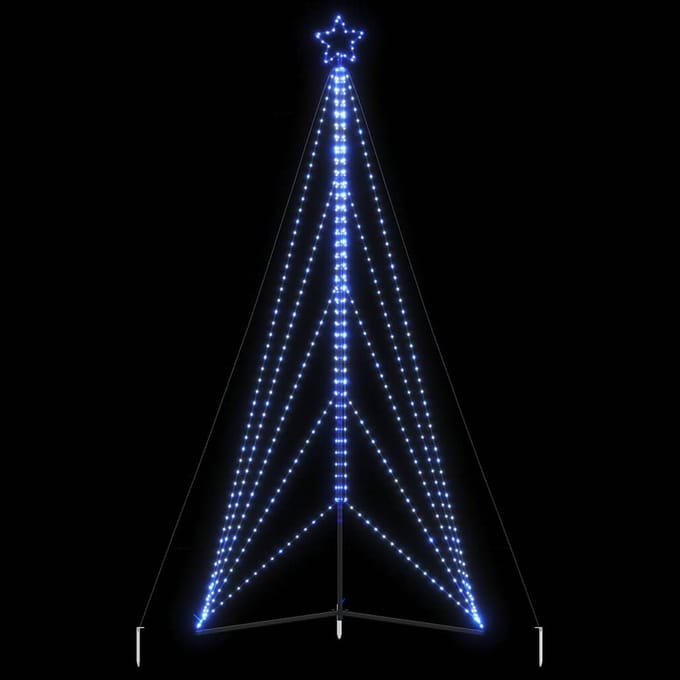 vidaXL LED-kerstboom 615 LEDs 404,5 cm blauw