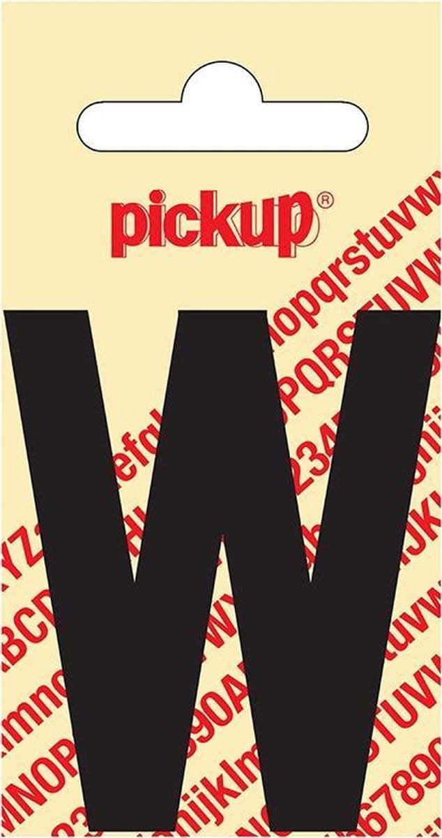 Pickup plakletter Nobel 60 mm zwart W - 31002060W