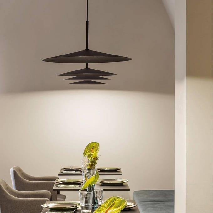 Linea Light LED hanglamp Poe plus, zwart