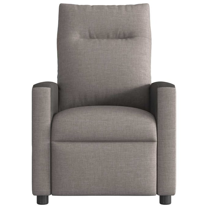 vidaXL - Fauteuil - verstelbaar - stof - taupe
