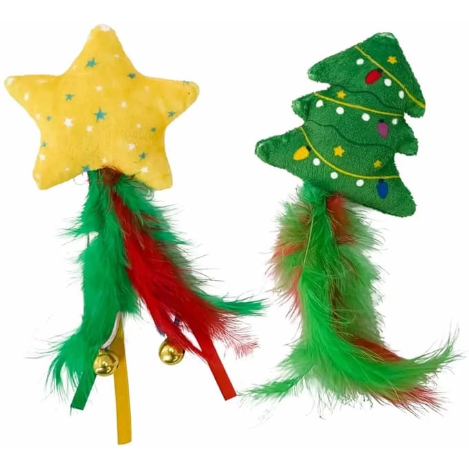 Kattenspeelgoed Nobby Pet Xmas Stern Und Baum (x2)