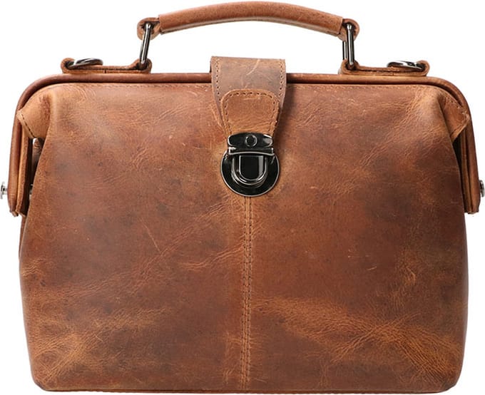Leather Design Dokterstas Mini Hunter Bruin
