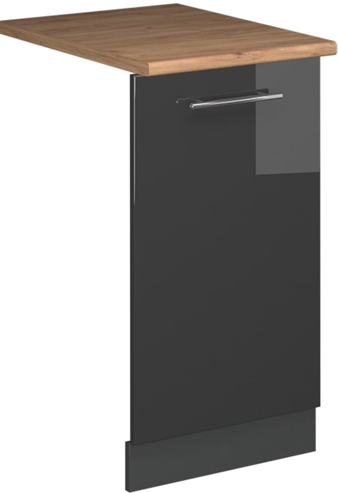 Vicco Fame-Line Vaatwasserfrontpaneel – 45 cm, WB Eik Antraciet Hoogglans