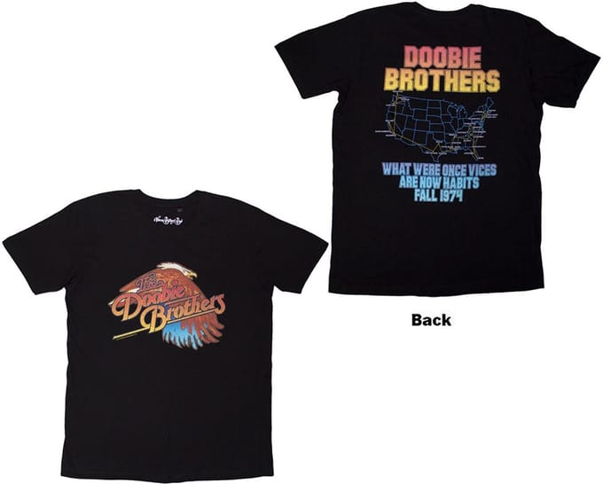 The Doobie Brothers - Eagle Heren T-shirt - S - Zwart