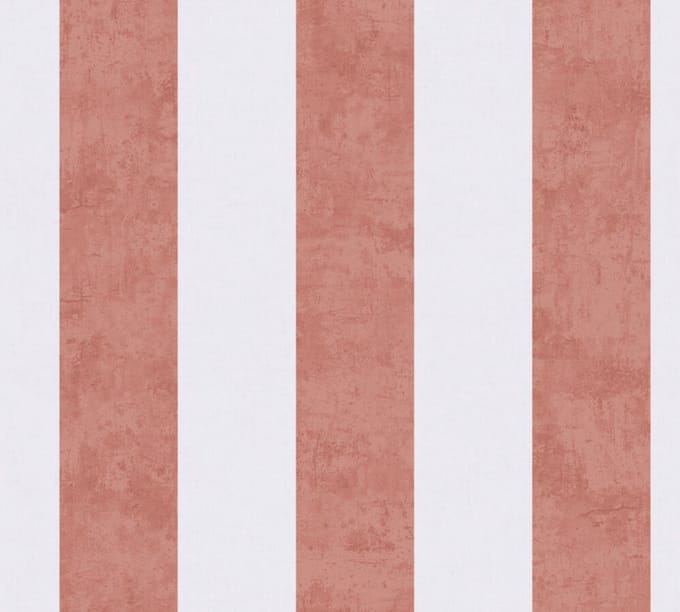 STREPEN BEHANG | Basic - Crème Rood - A.S. Création Lilly & Luis
