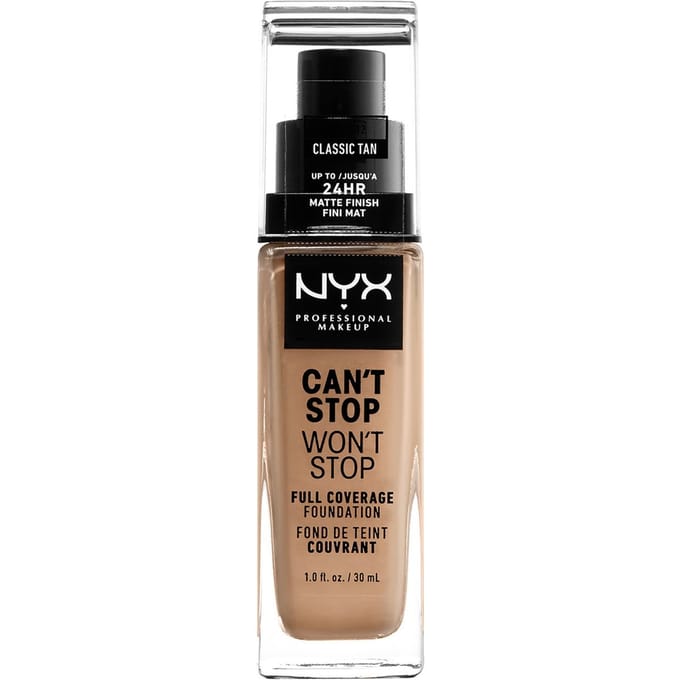 Nyx Professional Makeup Can't Stop Won't Stop Foundation - Classic Tan - - Volledig Dekkende Foundation - Medium