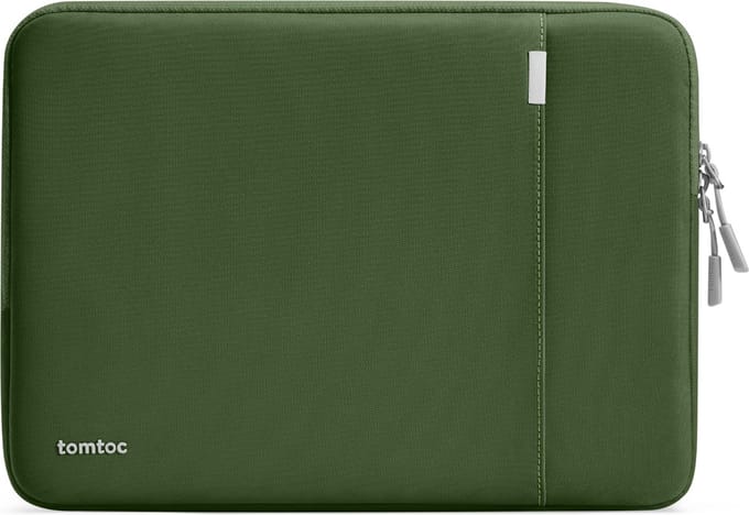 Tomtoc Defender A13 Laptophoes - Sleeve - Groen (15 Inch)