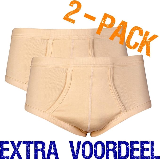 Beeren heren slip | MAAT M | 2-pack | huid