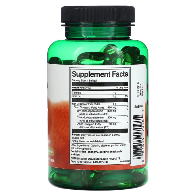 Super Omega-3, 100 Zachte Capsules