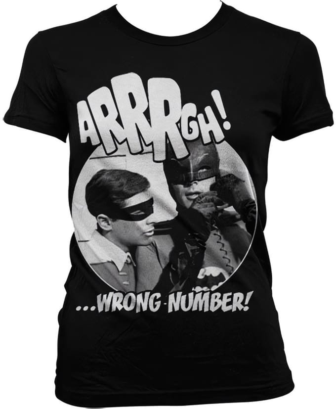 DC Comics Batman Dames Tshirt -M- Arrrgh Wrong Number Zwart