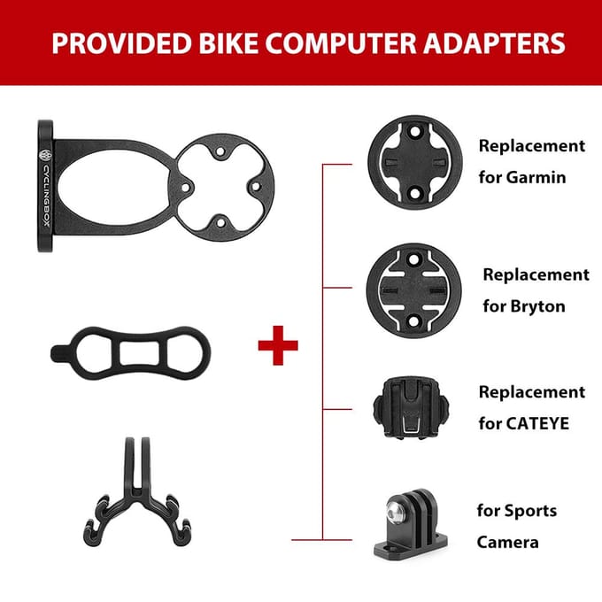 Multifunctionele fietscomputer camera zaklamp houder voor voor fiets houder vervanging voor zwart