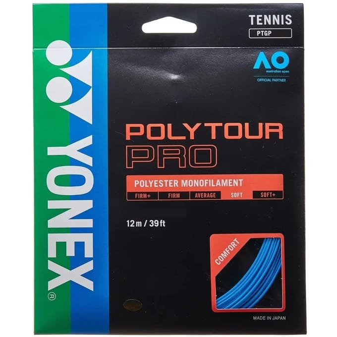 Yonex Polytour Pro H/g Badminton Enkele Snaar Transparant 1.25 mm