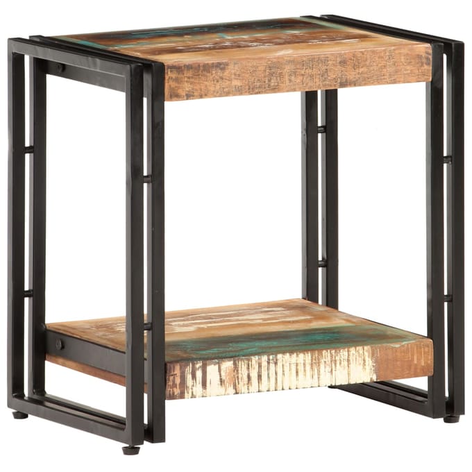 vidaXL - Bijzettafel - 40x30x40 - cm - massief - gerecycled - hout