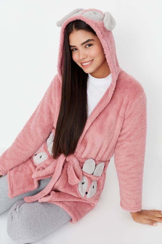 Trendyol Vrouwen Off-shoulder V-hals  Kort Kamerjassen