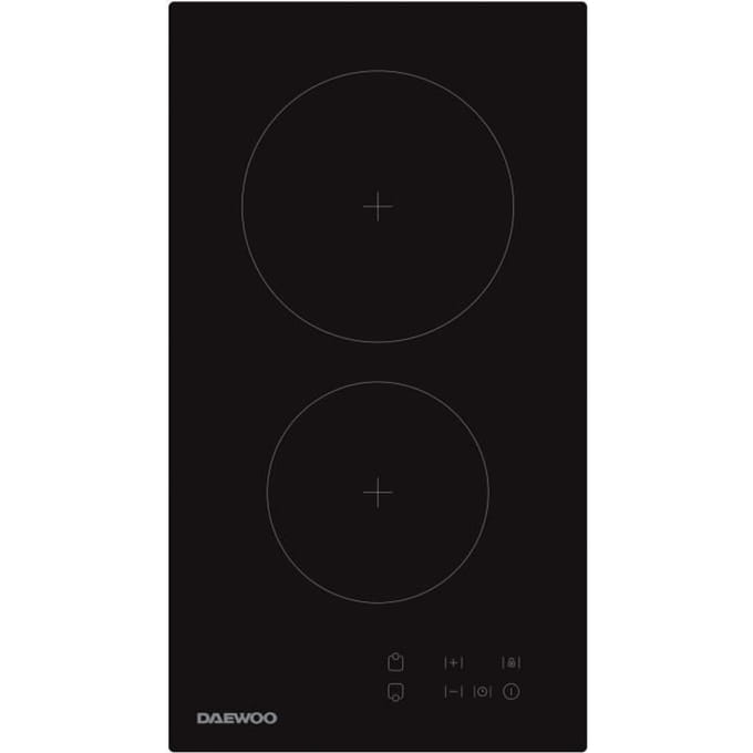 Plaque de cuisson vitrocéramique - DAEWOO - 2 foyers - 30 cm - BH3VTF19BNM - Noir