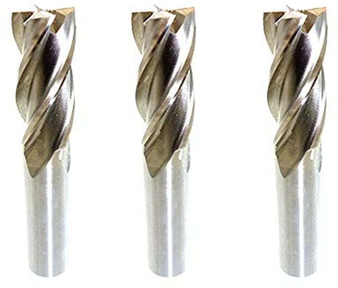 CNC-frees 8 mm - 4-groef HSS frezen set van 3 stuks