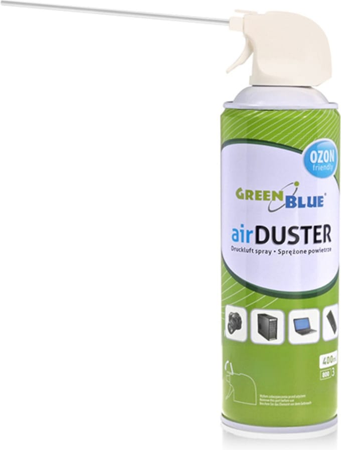 GreenBlue - Set van 12 stuks - Perslucht Computerschoonmaakspray - 400 ml