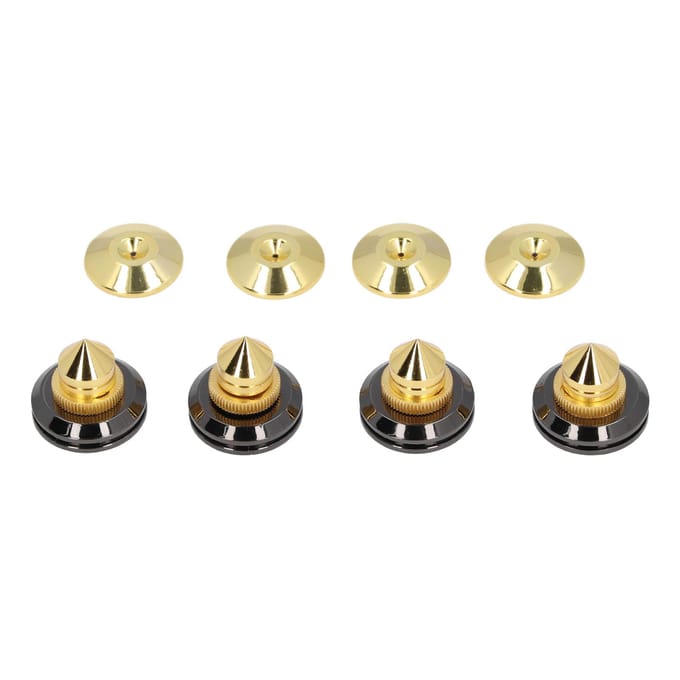 4 Set HiFi Luidspreker Isolatievoeten Professionele Metalen Vibratiedempende Luidspreker Schokabsorberende Pads beige