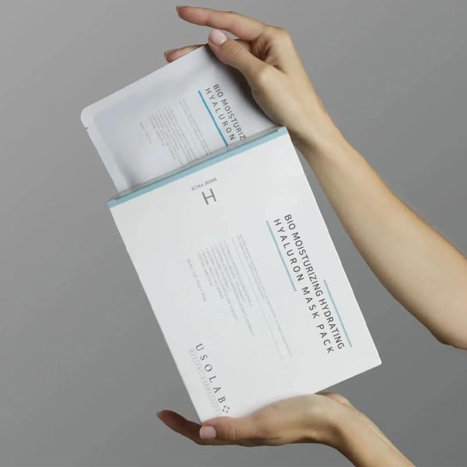 [USOLAB] Bio Hydraterend Hyaluron Mask Pak 30ml*10ST white