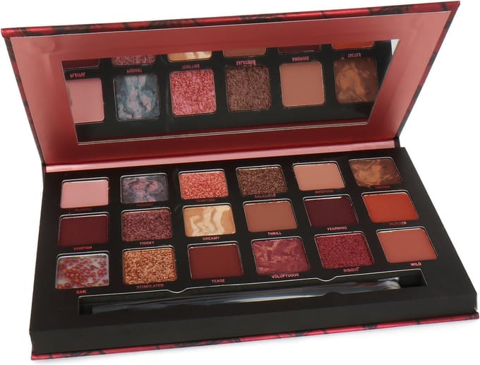 W7 Tempting Multi-Textured Pressed Pigment Oogschaduw Palette - Racy