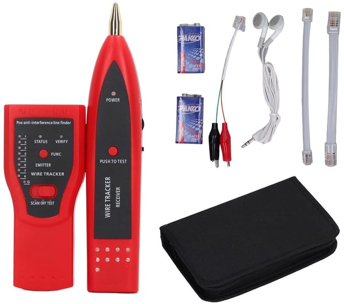 Netwerkkabel Tester - Kabel Detector - Netwerk Installatie - Multifunctioneel - ABS Materiaal