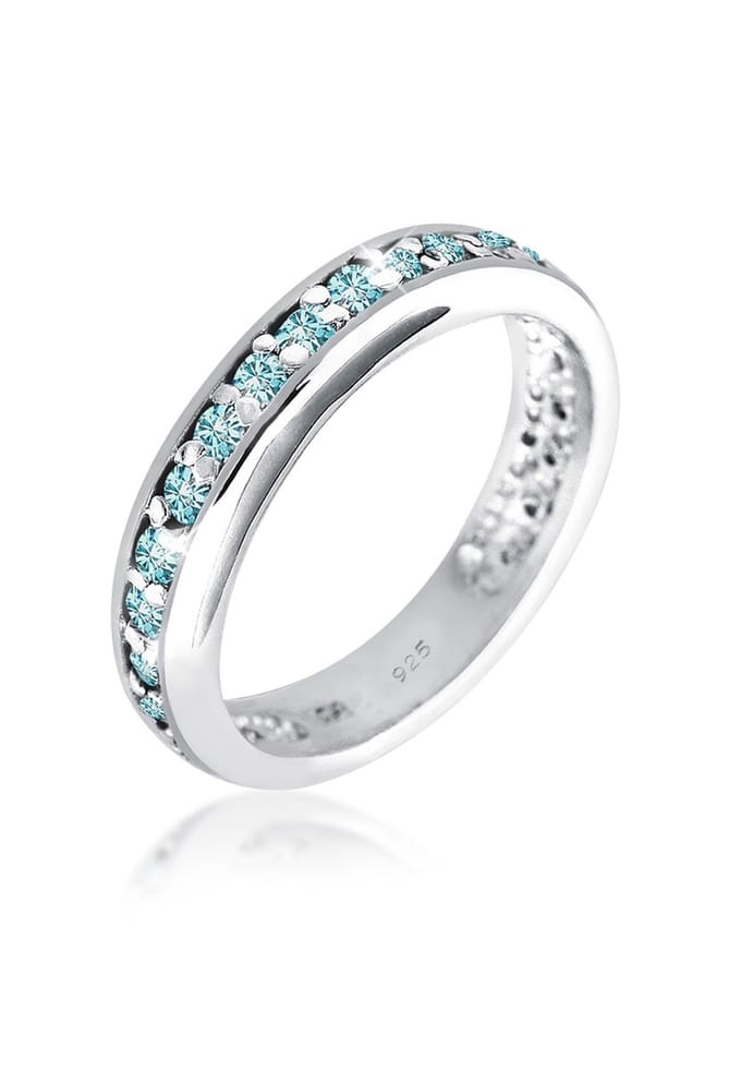 Elli - Ring - Dames verlovingssieraden met kristallen in 925 sterling zilver - Dames
