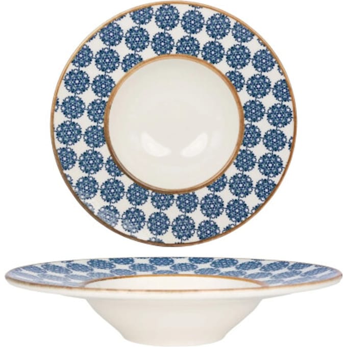 Bonna Pastabord - Lotus - Porselein - 28 cm (400cc) - set van 2