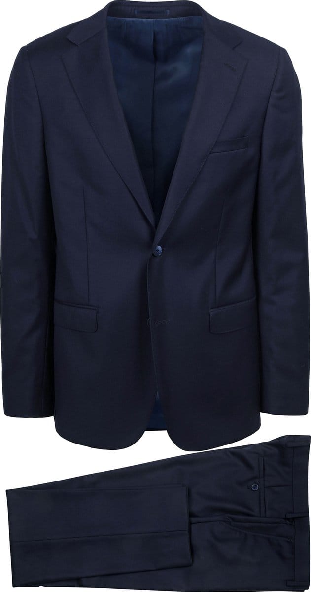 Suitable Kostuum Wol Donkerblauw (navy) - Maat 48 - Heren