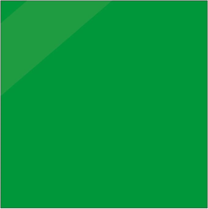 Blanco sticker glans groen, vierkant, beschrijfbaar 300 x 300 mm