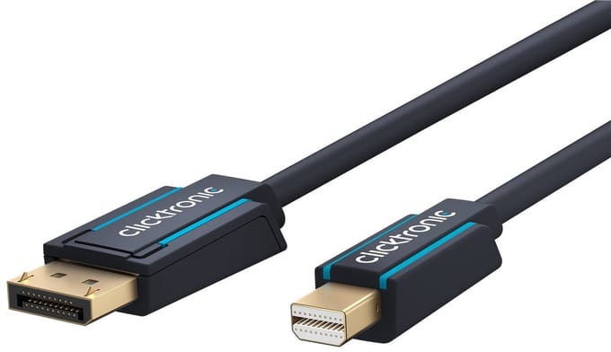 Clicktronic DisplayPort™ to Mini DisplayPort™ Adapter Cable 1 m