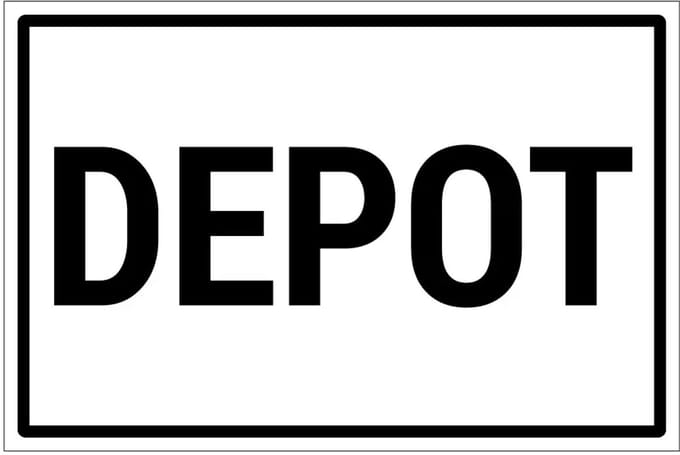 Depot sticker | 30 x 20 cm