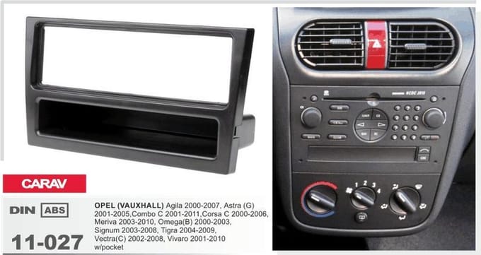 1din autoradio frame Opel combo c
