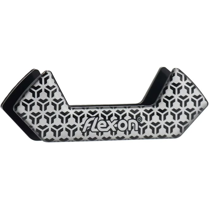 Aluminium stijgbeugels Plat Ultra-Grip Zwart/Zwart/Paarse Flex-On