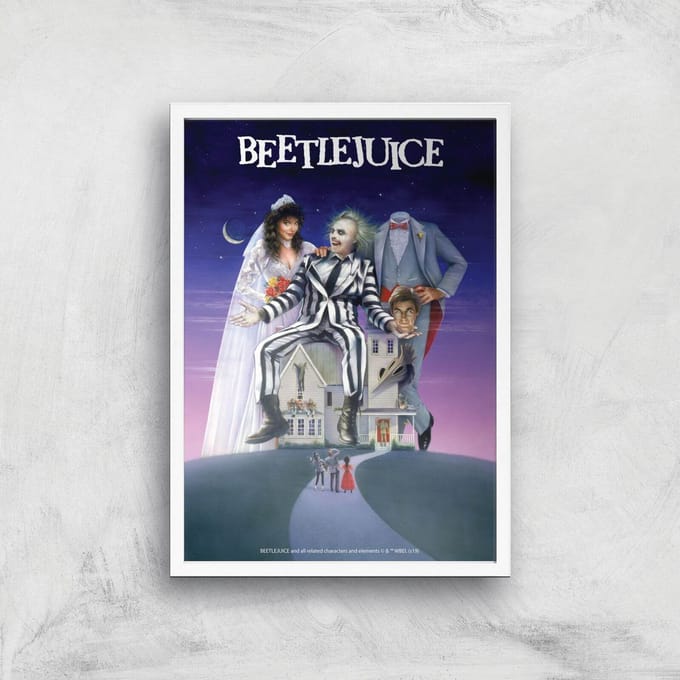 Beetlejuice Giclee Art Print - A2 - White Frame