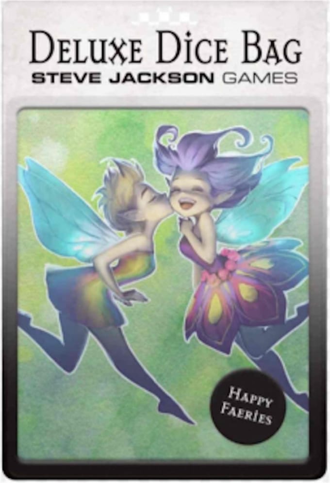 Deluxe Dice Bag - Happy Faeries - Steve Jackson Games