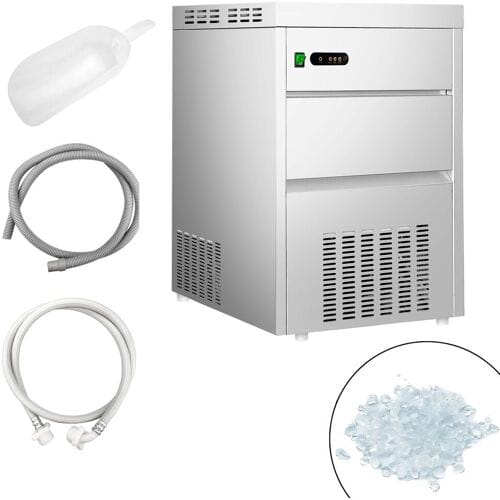 GGM Gastro Flockeneisbereiter - 100 kg/ 24h Zilver