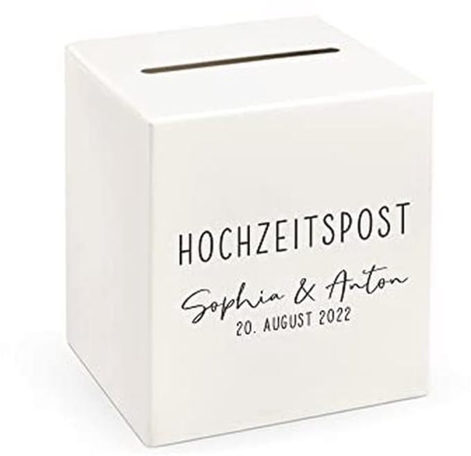 Elegante envelopbox voor geldgeschenken en wenskaarten - Personaliseerbaar voor bruiloften