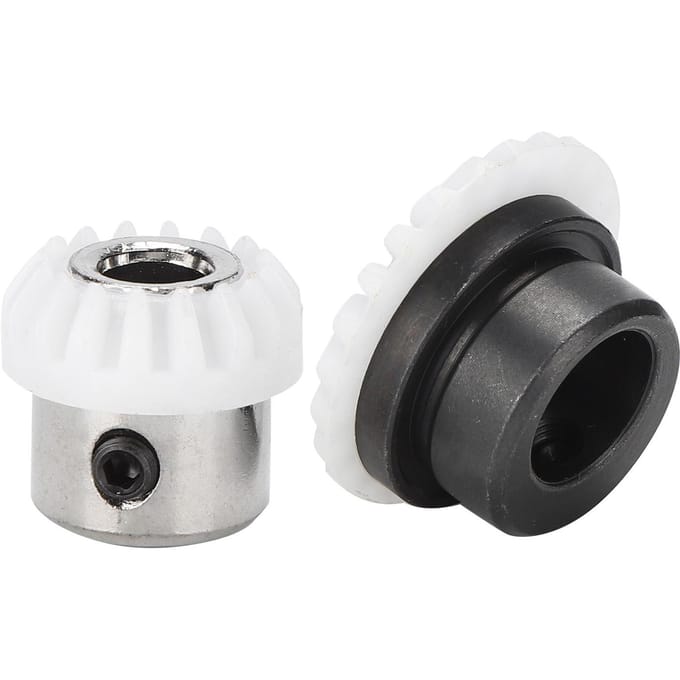 2 Pièces Pignon Conique Plastique Fer Arbre Vertical Pièces Machine à Coudre Ménagère 974 gray