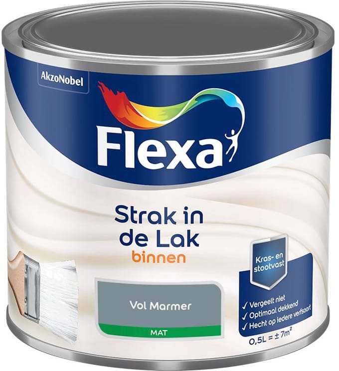 Flexa - Strak In De Lak Binnenlak Mat - Vol Marmer - Mengverf - 500 Ml