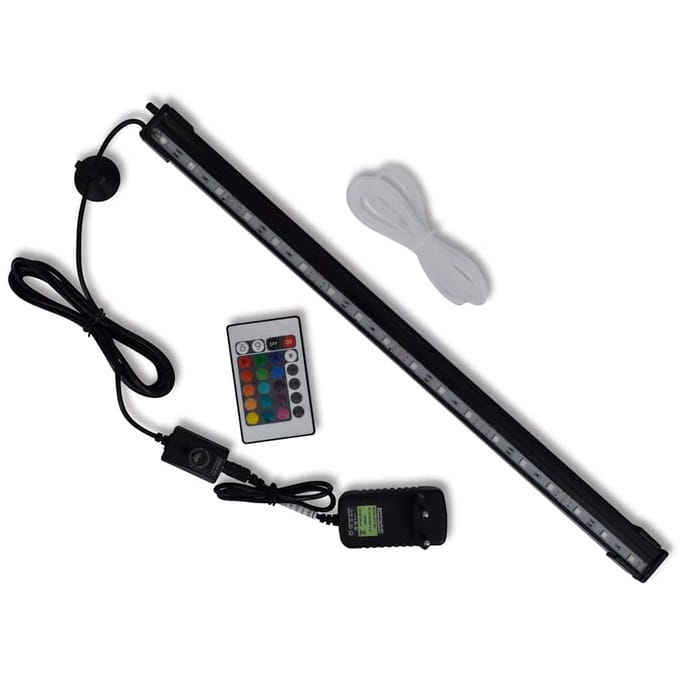 vidaXL - LED-aquariumlamp - met - bubbels - RGB - 48 - cm