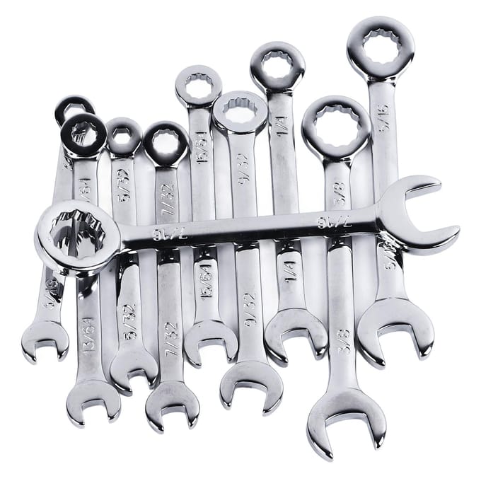 10 STUKS Mini Steeksleutelset Staal Inch Open Einde Kleine Sleutelset voor Repareren Monteren pink