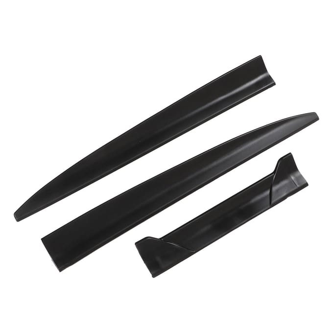 3 STUKS Auto Universele Spoiler Thermische Stabiliteit Sterke Grip Lichtgewicht Achterklep en Raam Dak black