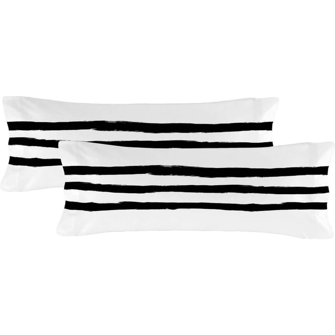 Set van 2 kussenslopen Stripes | Blanc