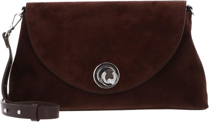 COCCINELLE Leren schoudertas Nikla Suede Bim Handbag Brunette donkerbruin