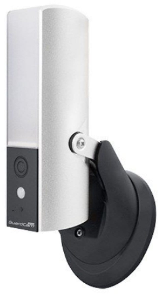 WiFi camera met App en sensorlamp GuardCam-DECO kleur zilver